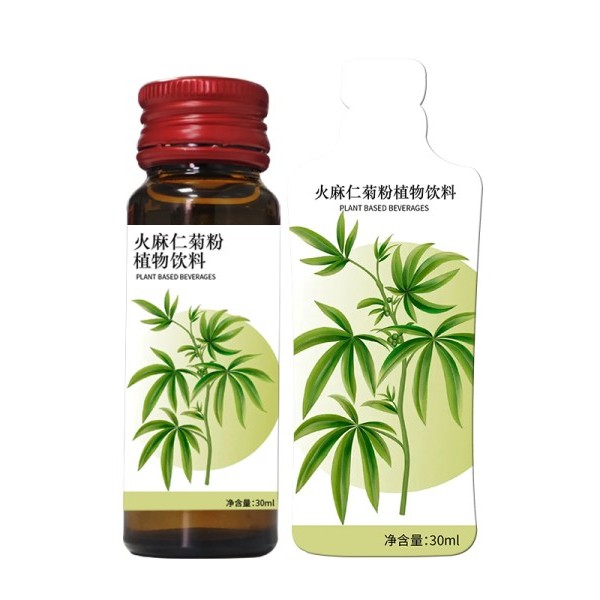 火麻仁菊粉植物饮料实物实拍