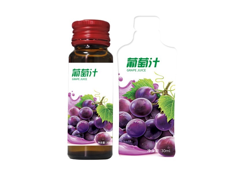 葡萄汁实物实拍
