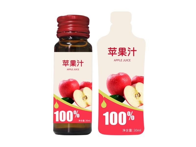 100%苹果汁实物实拍