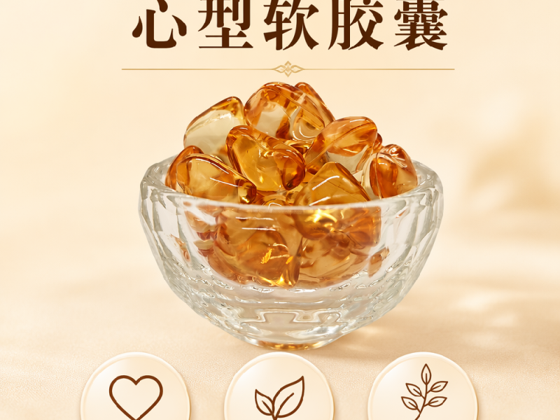 心型软胶囊实物实拍