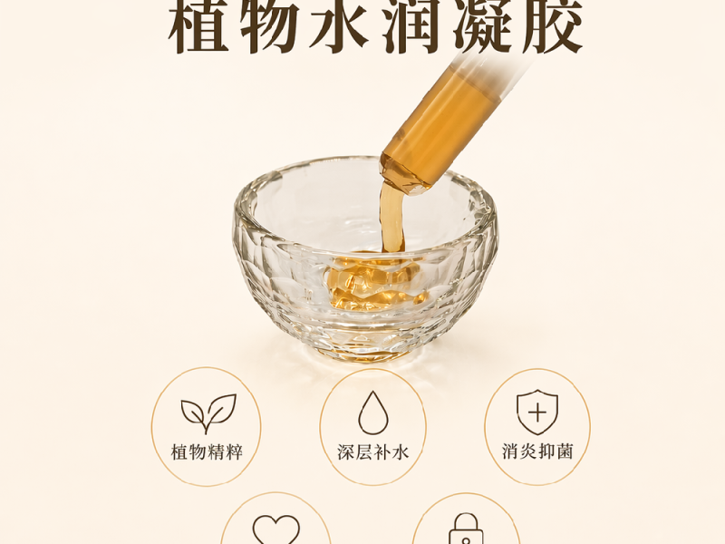 植物水润凝胶实物实拍