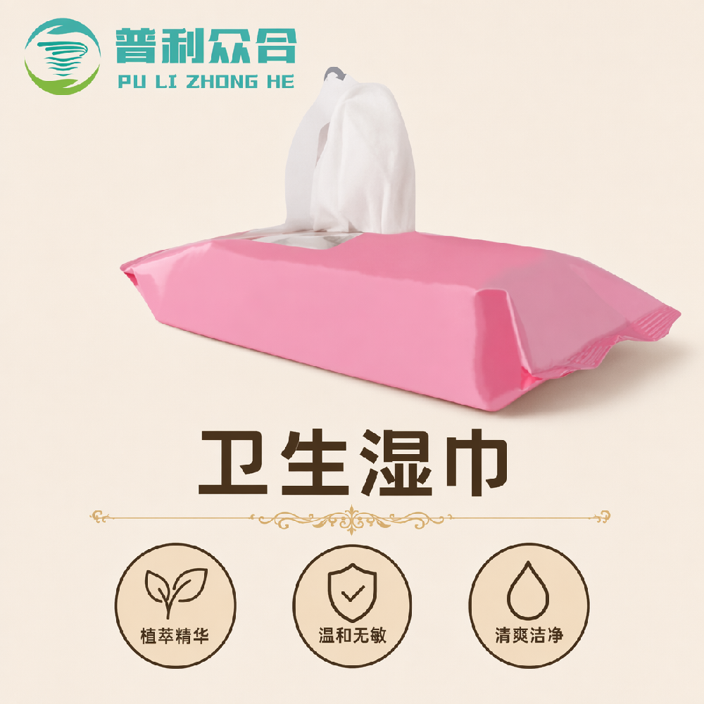 卫生湿巾实物实拍