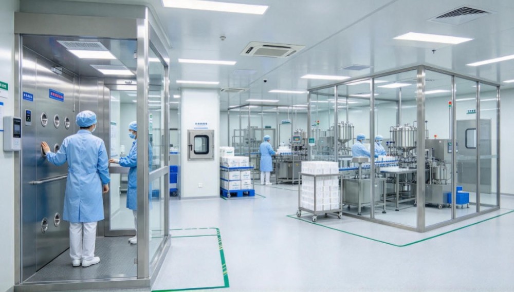 消字号私护凝胶代工十万级洁净车间实拍 消字号私护凝胶OEM十万级洁净车间生产环境